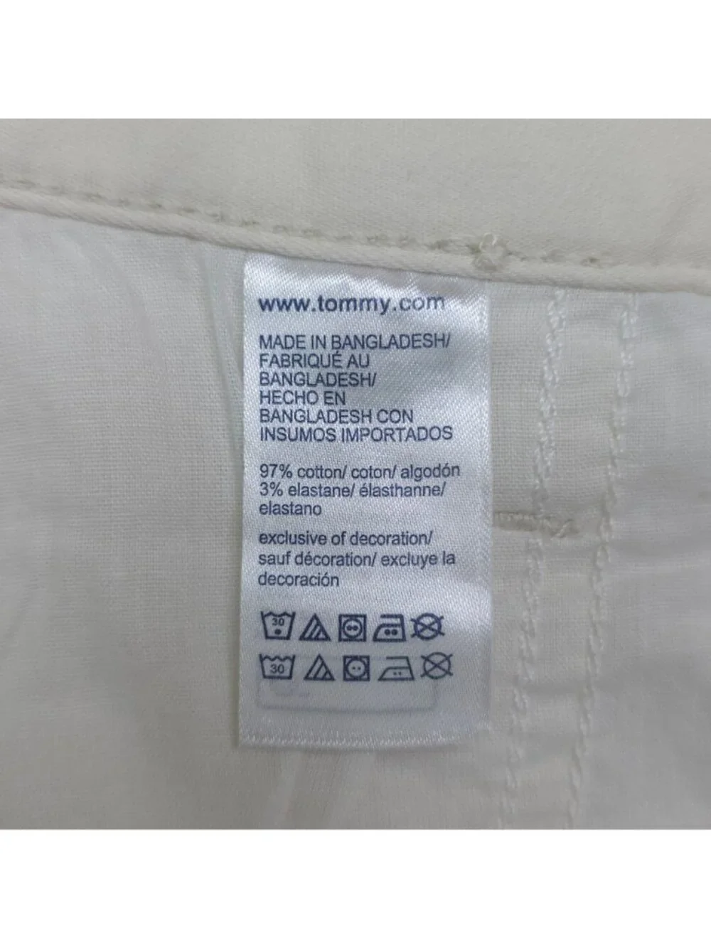 Tommy Hilfiger TH Flex Mens Chino Pants 38x30 Cotton Blend Stretch Casual